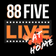 88FIVELIVE FROM HOME Logo canvas black CROPPED21