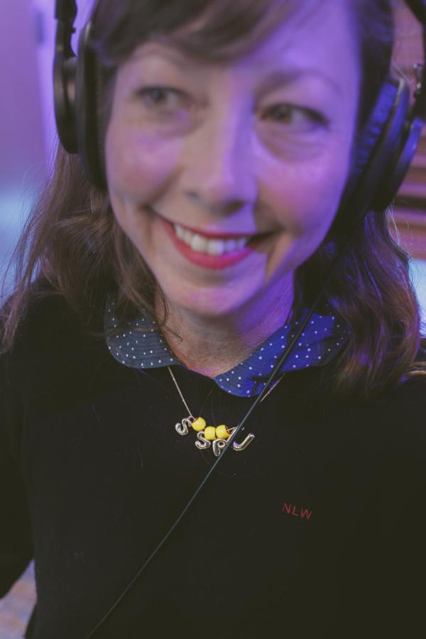 nikki monniger from Silversun Pickups focus on SSPU necklace